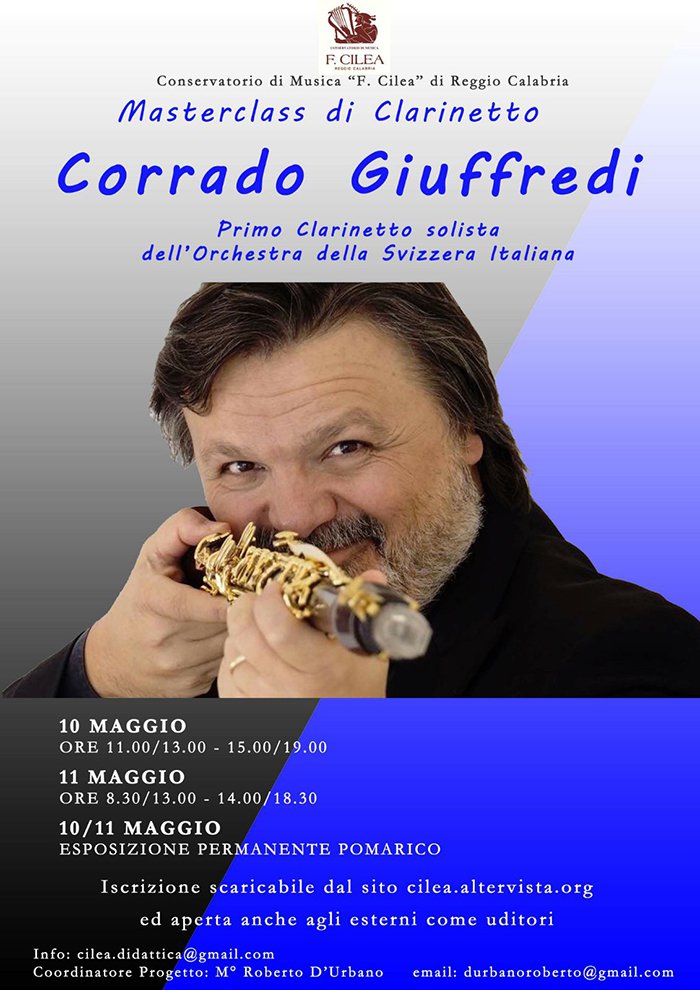Masterclass con il M° Corrado Giuffredi (10-11 maggio 2018)